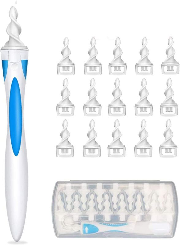 Photo 1 of ***3 Pack*** Q Grips Ear Wax Removal Tool - Reusable Safe Ear Wax Remover Kit with 16 Soft Replacement Heads,Silicone Ear Wax Cleaner Tool Set for Adults and Kids