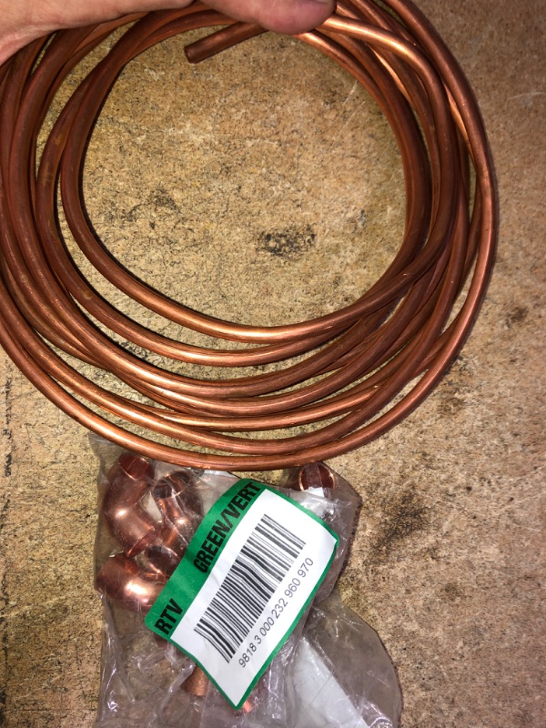 Photo 1 of BUNDLE OF COPPER ITEMS...  2
1/4" 10FT TUBING, 1/2 in. x 1/2 in. Copper 90-Degree Cup x Cup Elbow (10-Pack)