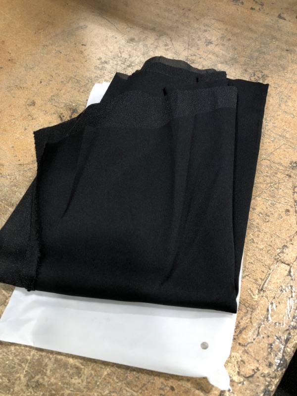 Photo 2 of ** SETS OF 3 **
Black Iron-On Woven Fusible Interfacing: Lightweight Woven Fusible Interfacing Iron On Polyester Single-Sided Interfacing for DIY Crafts Supplies
