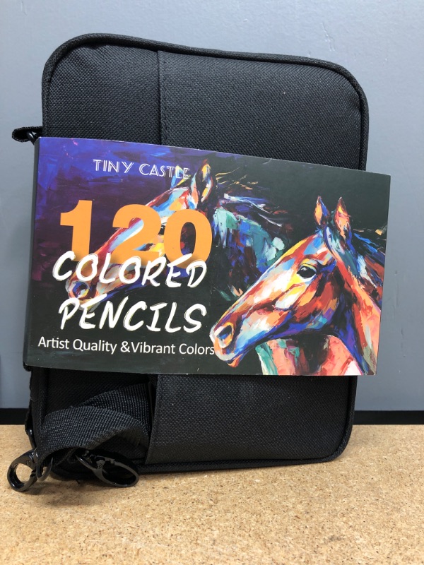 Photo 2 of Castle Art Supplies 120 Watercolor Pencils Set with Extras | Quality Vibrant Pigments | Draw and Paint at the Same Time | For Adult Hobbyists, Professionals | In Carry-anywhere Travel Case