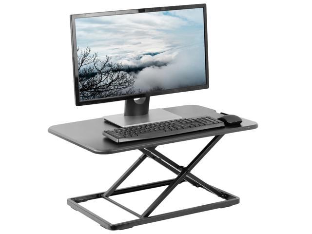 Photo 1 of MINOR SCRATCHES
VIVO Black Ultra Slim 26 Desktop Converter Sit Stand Tabletop Monitor Riser
