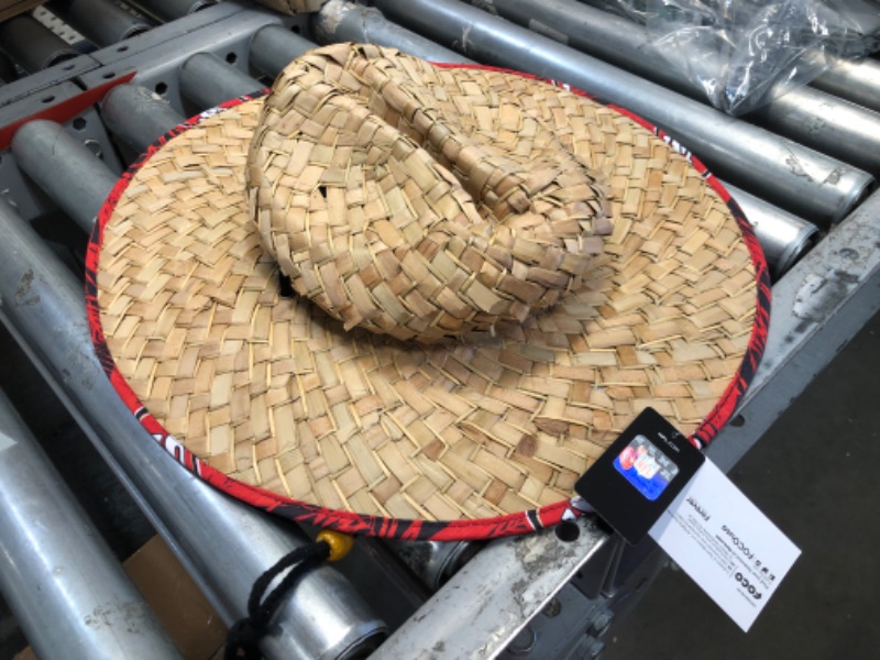 Photo 2 of (CRACKED STRAW) San Francisco 49ers NFL Floral Straw Hat