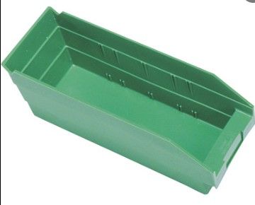 Photo 1 of (SCRATCHED) Quantum Storage Economy Shelf Bins — 11 5/8in. x 4 1/8in. x 4in, pack of 10