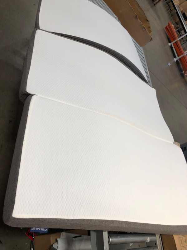 Photo 2 of (FACTORY SEAL OPENED FOR INSPECTION) Molblly Folding Mattress, 5 inch Tri-Folding Memory Form Mattress, Portable Trifold Mattress Topper with Washable Cover, Non-Slip Bottom Camping Mattress Guest Bed, (Full Size) - 73"x52"x5"
