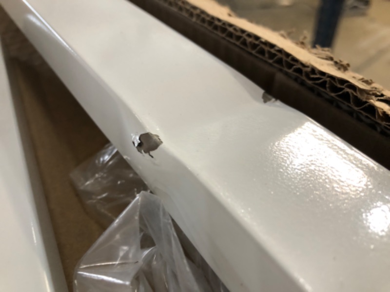 Photo 1 of (BENT/WARPED BOARD; DAMAGED FRAME; BENT LEGS) 72 x 40 Double Sided Rolling Whiteboard, Mobile Whiteboard Magnetic White Board - Large Reversible Dry Erase Board Easel Standing Board on Wheels with Silver Aluminum Frame and Stand