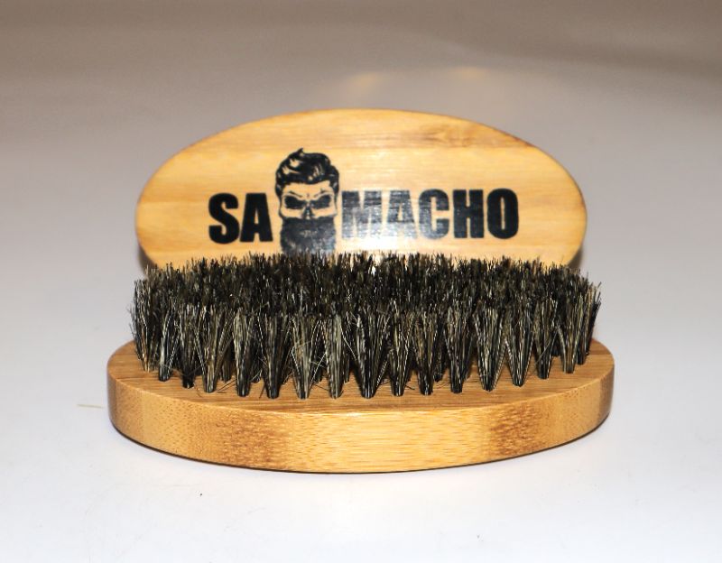 Photo 1 of MACHO BEARD BRUSH BOAR BRISTLES EXFOLIATES ROOTS AND DISTRIBUTE PRODUCT EVENLY NEW $25