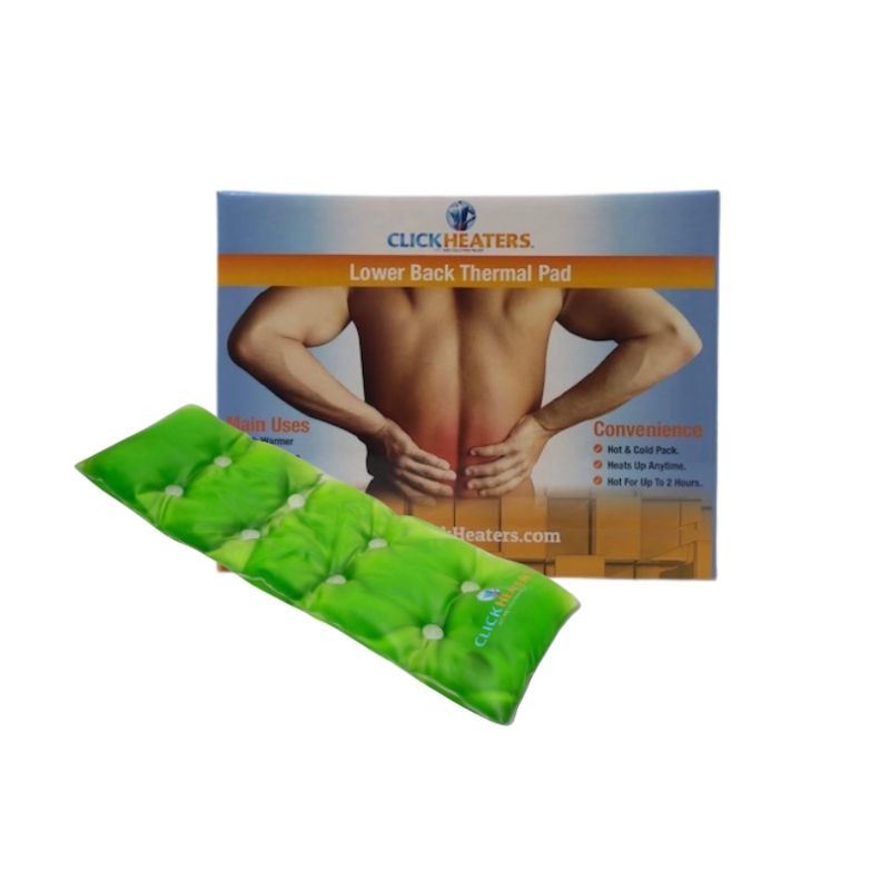 Photo 1 of CLICK HEATER LOWER BACK REUSABLE HOT AND COLD THERMAL PAD REFRIGERATE FREEZE OR HOT LOOSEN MUSCLES RELIEVE PRESSURE LIFETIME WARRANTY COLOR GREEN NEW SEALED $89.99