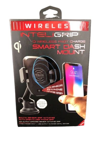 Photo 1 of TZUMI INTELIGRIP SMART CAR MOUNT DURABLE FITTED BRACKET SLIP RESISTANT SHOCKPROOF HOLSTER MOUNTS ON DASH AND WINDSHIELD TELESCOPIC ARM NEW IN BOX $39.99
