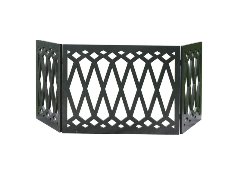 Photo 1 of 3 PANEL DIAMOND DESIGN WOODEN PET GATE 48IN WIDE X 19IN TALL FOLDS UP FOR STORAGE PRODUCT NEW $42.99