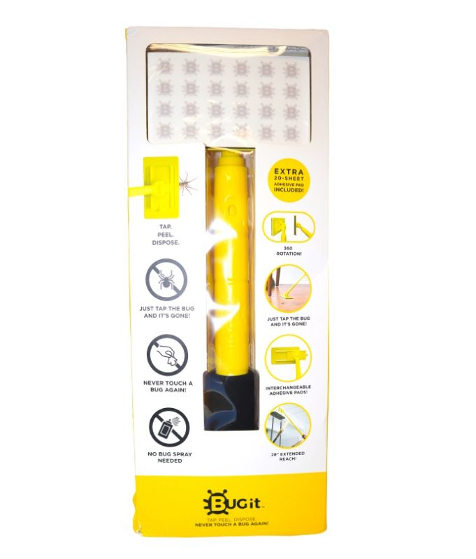 Photo 2 of BUG IT CAPTURES PESTS UP TO 28 INCHES AWAY ROTATES 360 DEGREES AND INCLUDES 20 DISPOSABLE SHEETS NEW $19.99