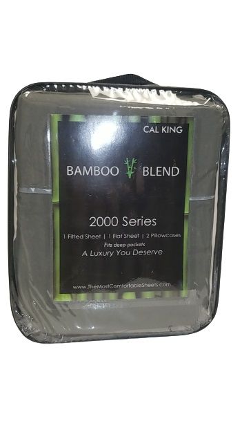 Photo 1 of CALI KING SIZE BAMBOO SHEETS 1 FITTED SHEET 1 FLAT SHEET 2 PILLOWCASES  NEW $199