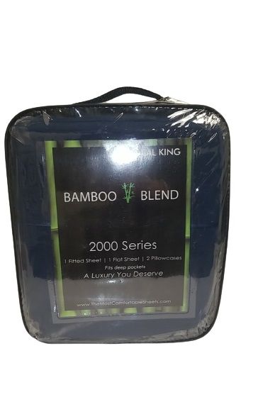 Photo 1 of CALI KING SIZE BAMBOO SHEETS 1 FITTED SHEET 1 FLAT SHEET 2 PILLOWCASES  NEW $199