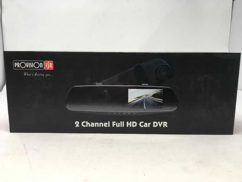 Photo 2 of PROVISION 2 CHANNEL FULL HD CAR DVR PLAYBACK LOOP RECORDING MOTION DETECTOR WIDE ANGLE AND FHD DVR CONDITION UNKNOWN SOLD AS IS $159
