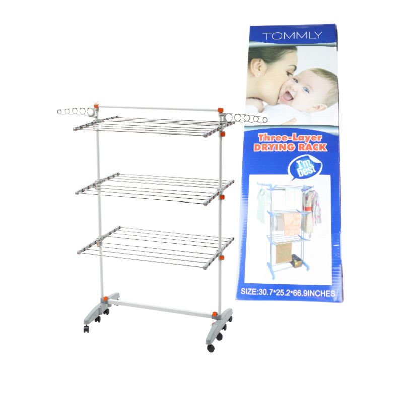 Photo 1 of 3 LAYER DRYING RACK 30.7x25.2x66.9 INCHEs EASY TO SET UP AND STORE BY TOMMLY NEW IN BOX $59.99