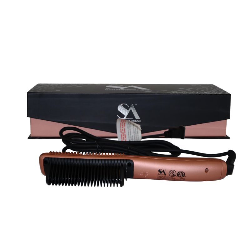 Photo 1 of  4 IN 1 SLIM STYLING COMB MASSAGES DETANGLES STRAIGHTEN AND CURLS ANTIFIZZ AND STATIC COLOR ROSE GOLD NEW $30.00