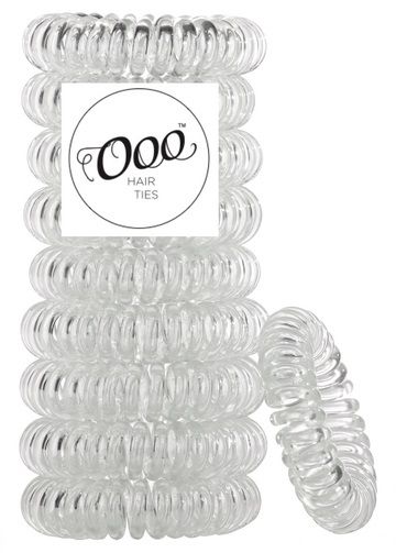 Photo 1 of 10 PACK OOO HAIR TIES COLOR CLEAR NEW $16.66