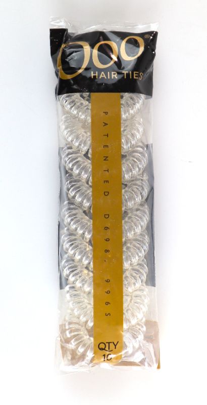 Photo 1 of 10 PACK OOO HAIR TIES COLOR CLEAR NEW $16.66
