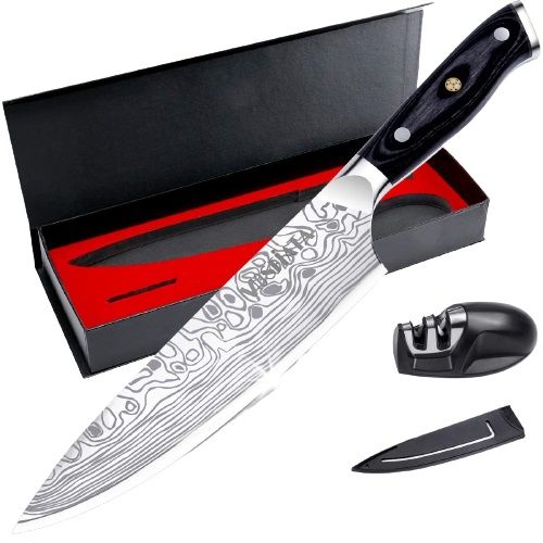 Photo 1 of KITCHEN KNIFE WITH SHARPENER AND COVER NEW$45.99