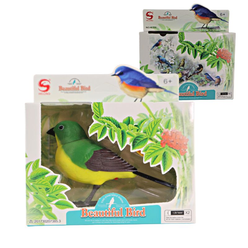 Photo 1 of GREEN SCARLET TANAGER ENSEMBLE BIRD BEAK NECK AND BODY MOVE AS BIRD CHIRPS SONG CAN USE RECHARGEABLE BATTERIES NEW  $17.99