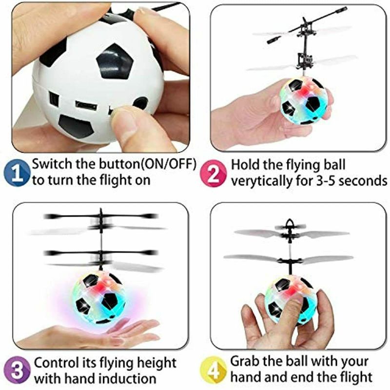 Photo 2 of IFLY BALL DRONE EQUIPPED WITH BRIGHT AND COLORFUL DISCO LIGHTS BALL SENSES WHEN AN OBJECT IS UNDERNEATH IT AND WILL FLY AWAY WILL STOP ONCE IT HITS ANOTHER OBJECT WINGS ARE NON TOXIC ABS MATERIAL NEW $14.99