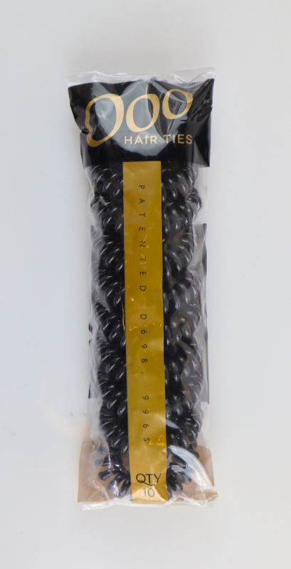 Photo 2 of 10 PACK OOO HAIR TIES COLOR BLACK NEW $16.66