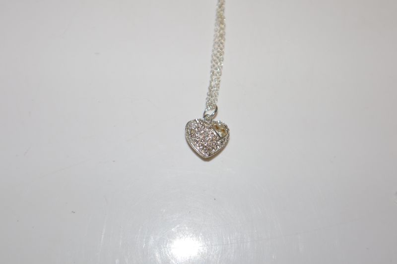 Photo 1 of SILVER HEART NECKLACE NEW $18.98
