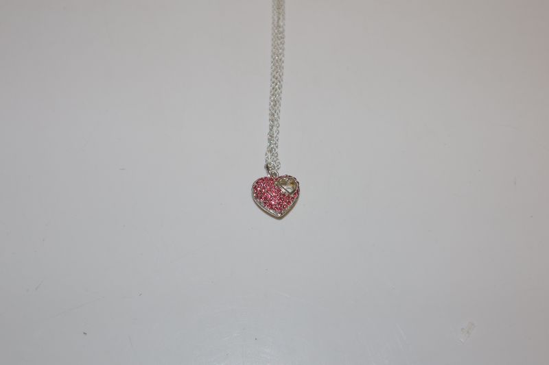 Photo 1 of PINK HEART NECKLACE NEW $18.98