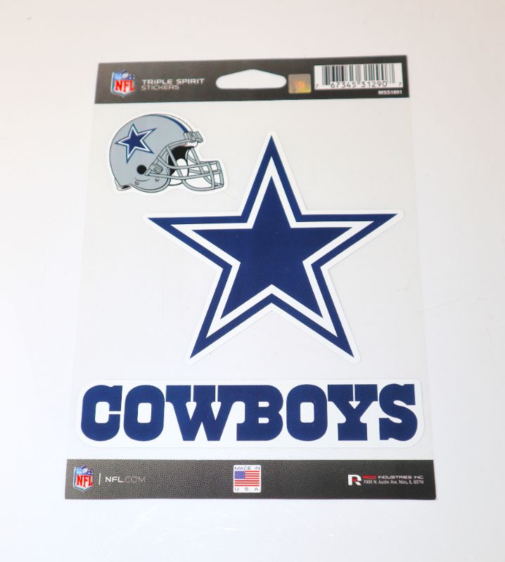 Photo 1 of COWBOYS 3 SET STICKERS NEW $8.90