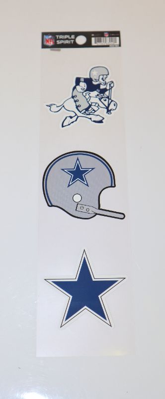 Photo 1 of COWBOYS TRIPPLE SET STICKERS NEW $11.40