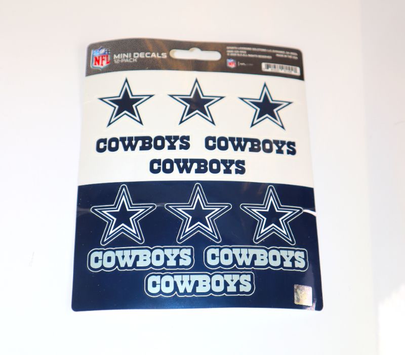 Photo 1 of COWBOYS 12 PACK MINI STICKERS NEW $ 11.95