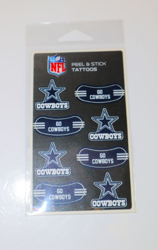 Photo 1 of COWBOYS TEMPORARY TATTOOS NEW $8.99