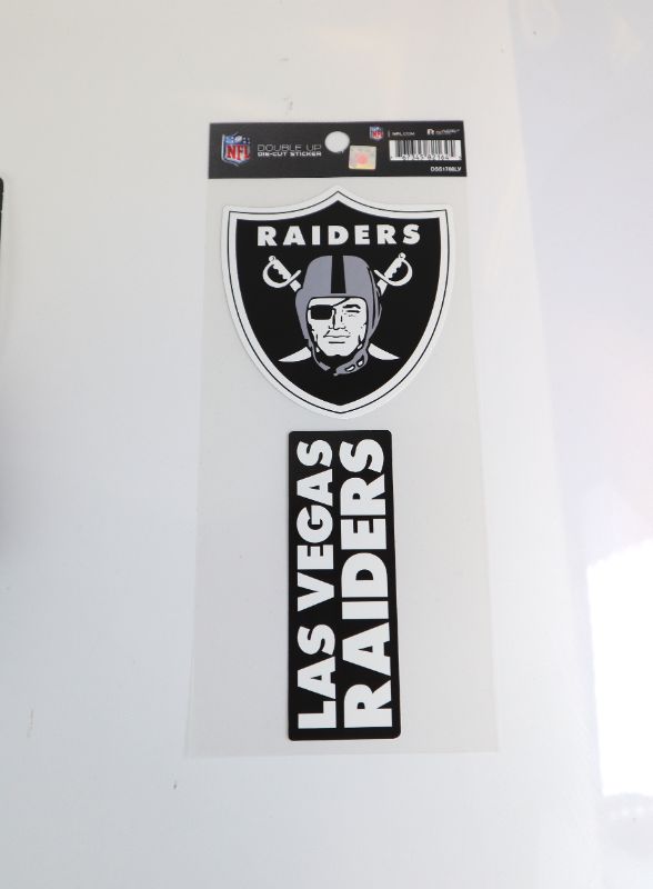 Photo 1 of DOUBLE UP RAIDERS STICKERS NEW $6.79