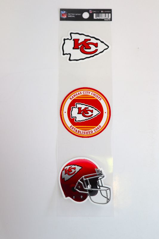 Photo 1 of CHIEFS 3 SET STICKERS NEW $8.99