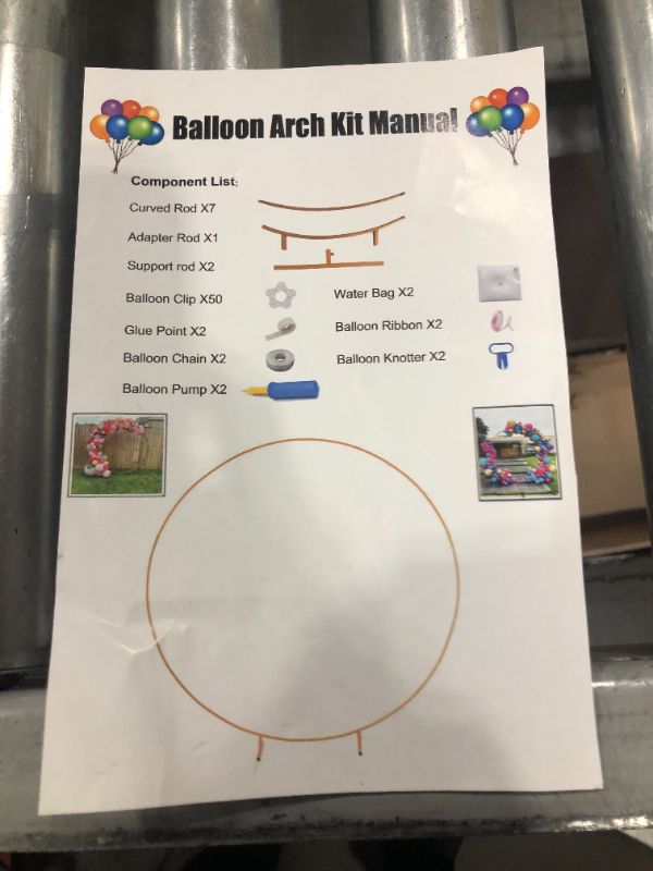 Photo 1 of Ballon arc kit, BALLOONS NOT INCLUDED