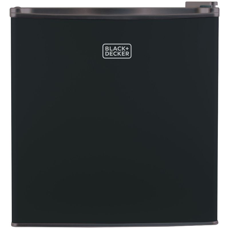 Photo 1 of Black+Decker 1.7 Cu Ft Energy Star Mini Fridge with Freezer, Black
