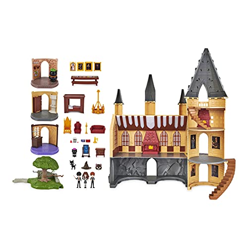 Photo 1 of Wizarding World Harry Potter, Magical Minis Amazon Exclusive Deluxe Hogwarts Castle, 3 Classroom Playsets, 22 Accessories, 3 Figures, Lights & Sounds
