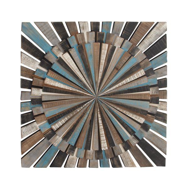 Photo 1 of DecMode Indoor Brown Wood Farmhouse Wall Decor, Set of 1
