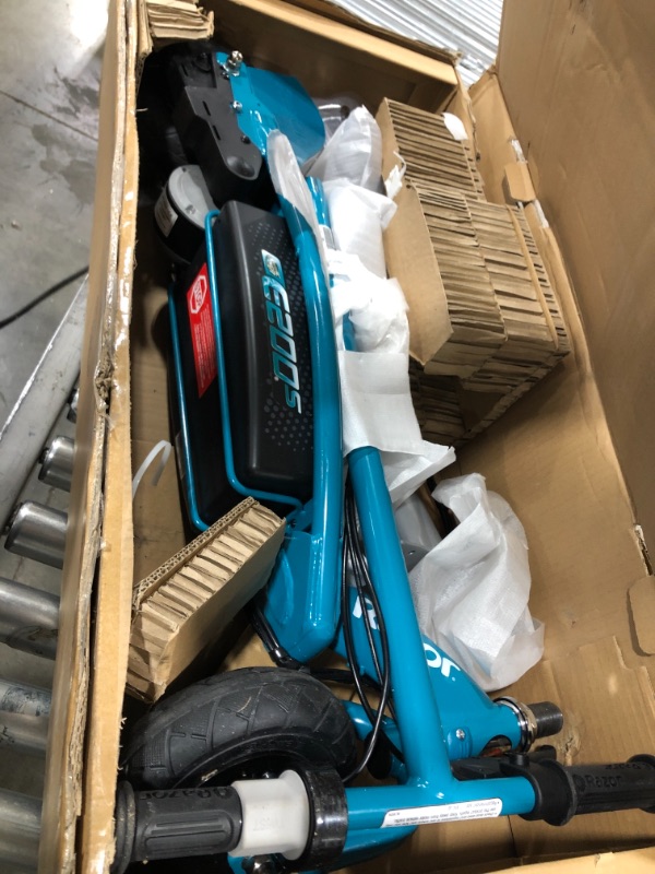 Photo 2 of Razor E200S Electric Scooter - 8" Air-filled Tires, 200-Watt Motor, Up to 12 mph and 40 min of Ride Time, Teal
