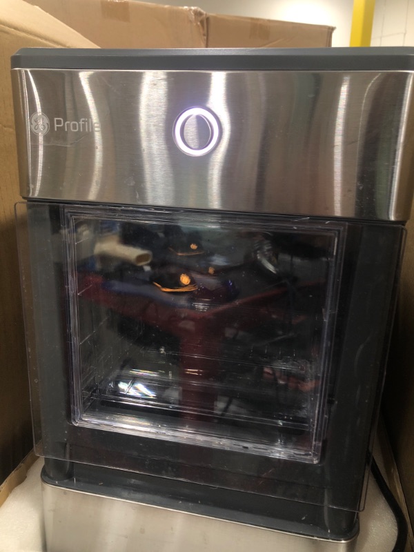 Photo 2 of GE Profile Opal | Countertop Nugget Ice Maker | Portable Ice Machine Complete with Bluetooth Connectivity | Smart Home Kitchen Essentials | Stainless Steel Finish | Up to 24 lbs. of Ice Per Day
