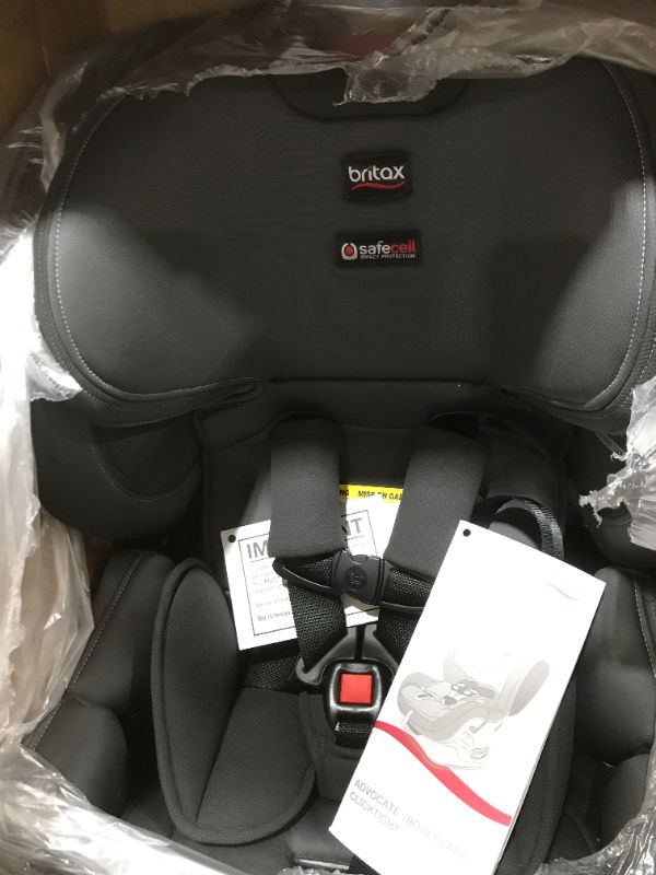 Photo 2 of Britax Boulevard ClickTight Convertible Car Seat, Cool N Dry Charcoal - Cooling & Moisture Wicking Fabric