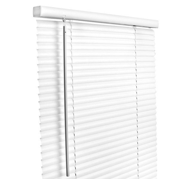 Photo 1 of 1" Cordless Vinyl Mini Blind - White 31X36 INCHES