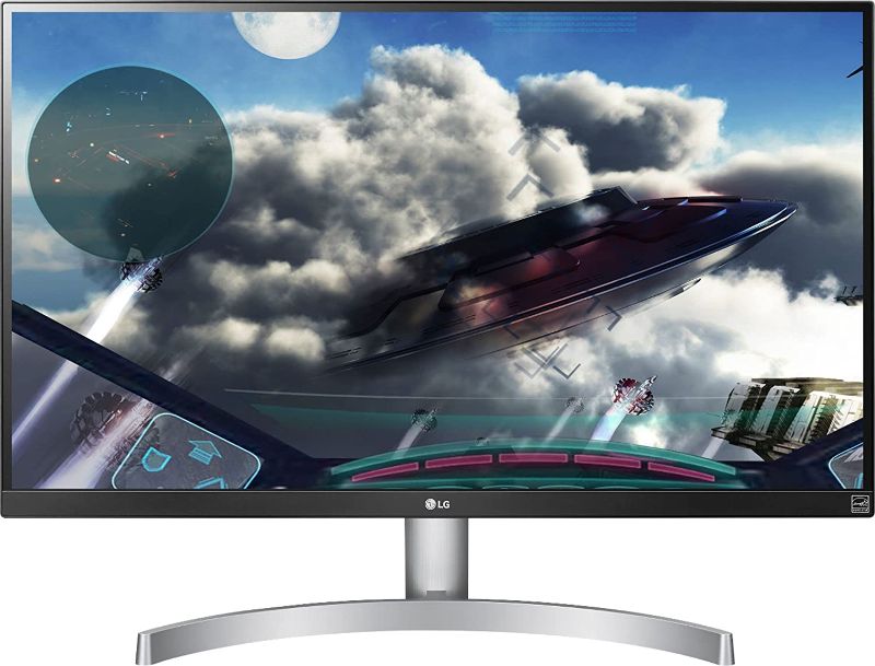 Photo 1 of LG 27UL600-W 27" IPS LED 4K (3840 x 2160) UHD FreeSync Monitor - HDR 400- White/Silver - 5ms Response - 1000:1 Contrast - 350CD- sRGB 99% Color Gamut- Free RATZK HDMI Cable