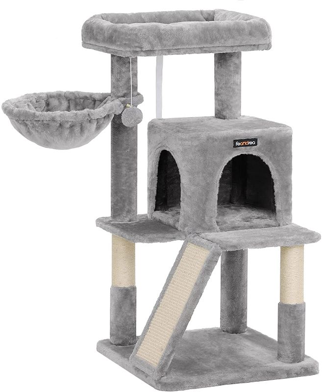 Photo 1 of FEANDREA Cat Tree with Sisal-Covered Scratching Posts, Cat Tower, Cat Condo