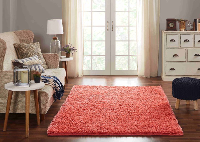 Photo 1 of Chesapeake Microfiber Coral Shag Area Rug (5'x7')