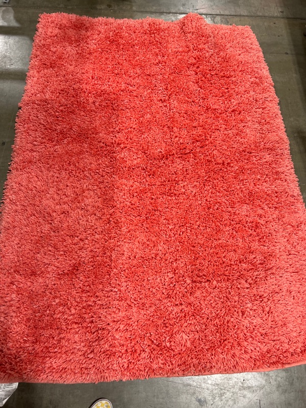 Photo 2 of Chesapeake Microfiber Coral Shag Area Rug (5'x7')