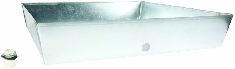 Photo 1 of Camco 20932 Water Heater Drain Pan, 30-Inch x 30-Inch x 6-Inch