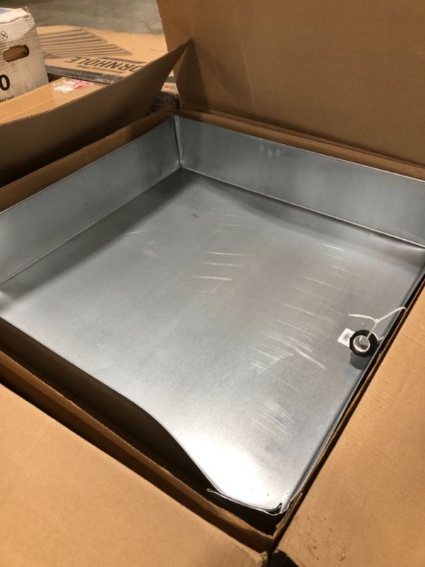 Photo 1 of Camco 20932 Water Heater Drain Pan, 30-Inch x 30-Inch x 6-Inch