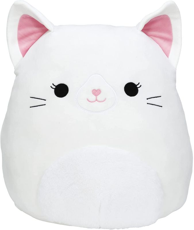 Photo 1 of Squishmallow 16-Inch Fluffy White Cat - Add Kelsey to Your Squad, Ultrasoft Stuffed Animal Large Plush Toy, Official Kellytoy Plush - Amazon Exclusive
