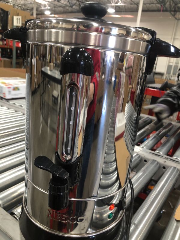 Photo 2 of Nesco CU-30 Professional Coffee Urn, 30 Cups, Stainless Steel