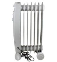 Photo 1 of Comfort Zone 1,200-Watt Electric Oil-Filled Radiant Portable Heater, White